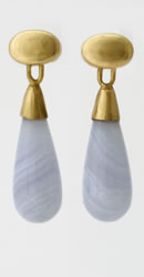 Drop earrings with Lace Agate droplets